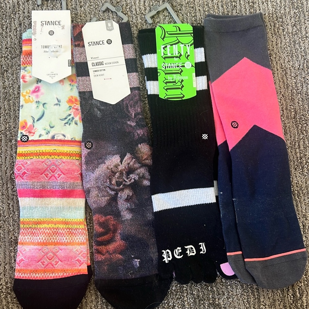 4 pair brand new women’s Stance socks
